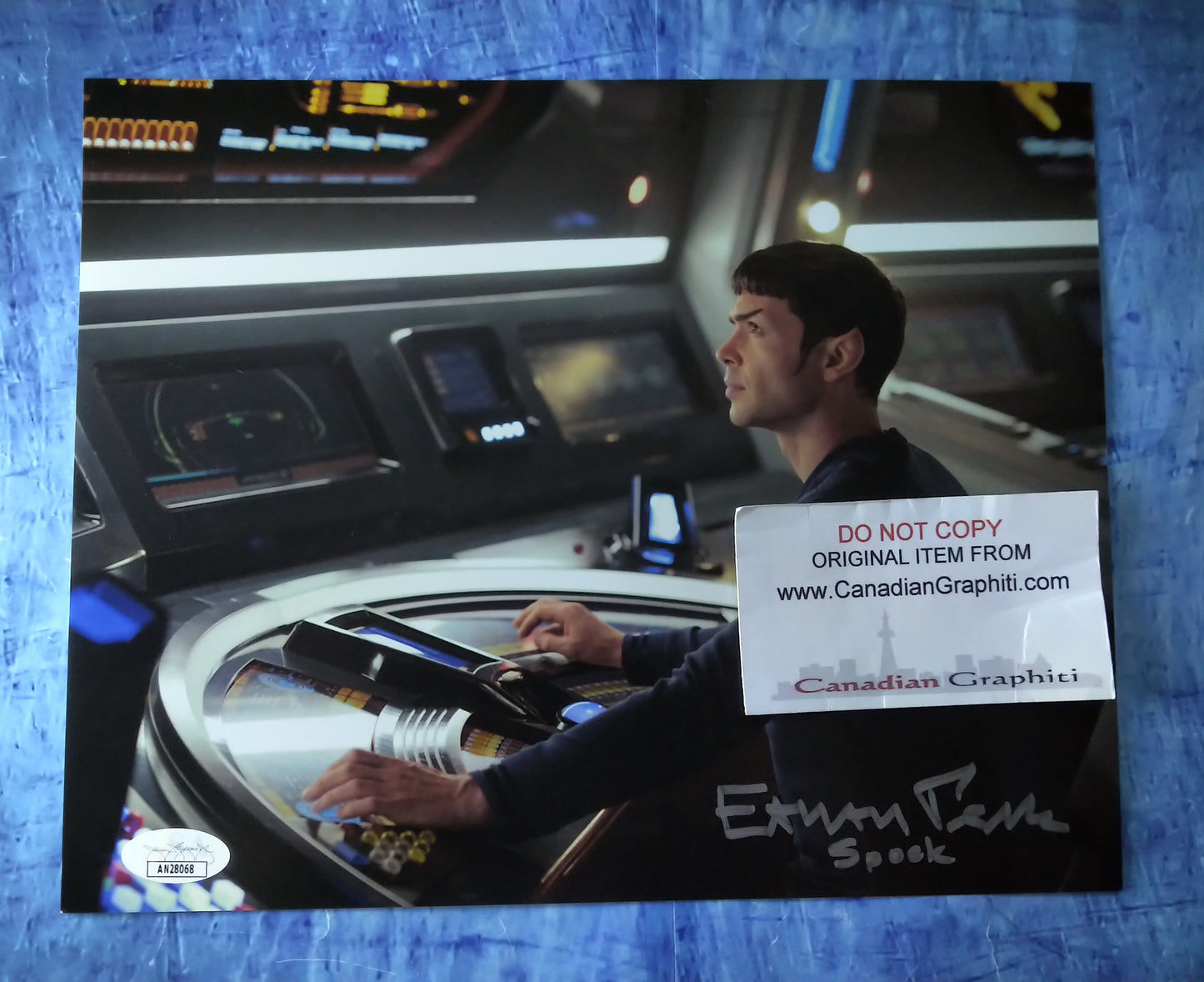 Ethan Peck Hand Signed Autograph 8x10 Photo COA + JSA Star Trek Spock