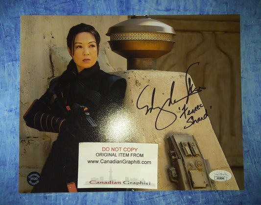 Ming-Na Wen Hand Signed Autograph 8x10 Photo COA + JSA Star Wars Book Of Boba Fett