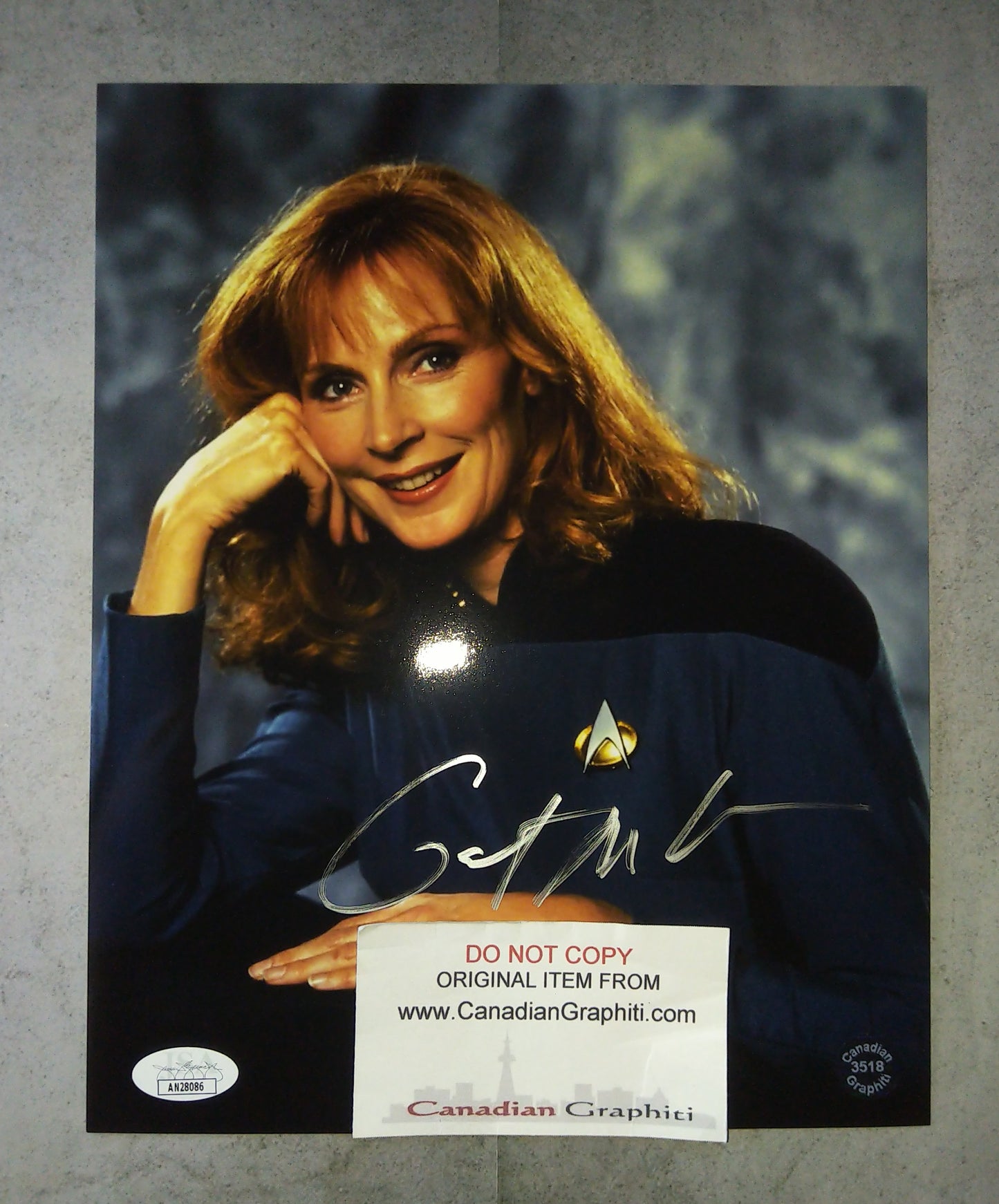 Gates McFadden Hand Signed Autograph 8x10 Photo COA + JSA Star Trek