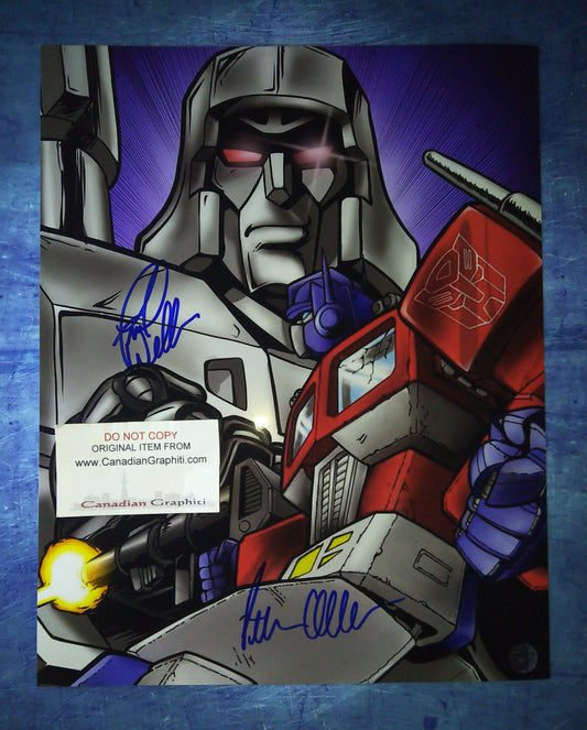 Peter Cullen & Frank Walker Hand Signed Autograph 11x14 Photo COA Transformers