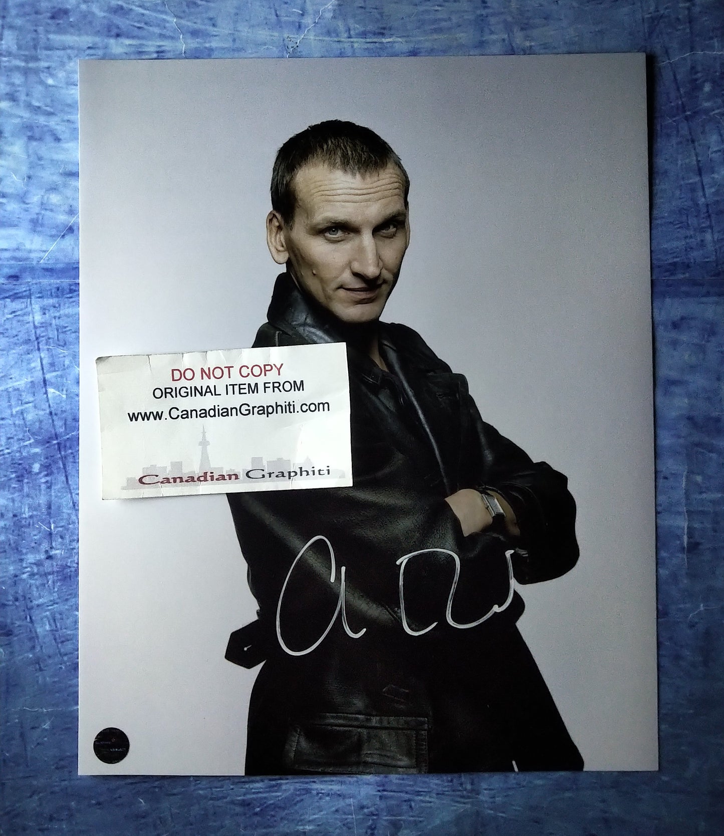 Christopher Eccleston Hand Signed Autograph 8x10 Photo COA Doctor Who