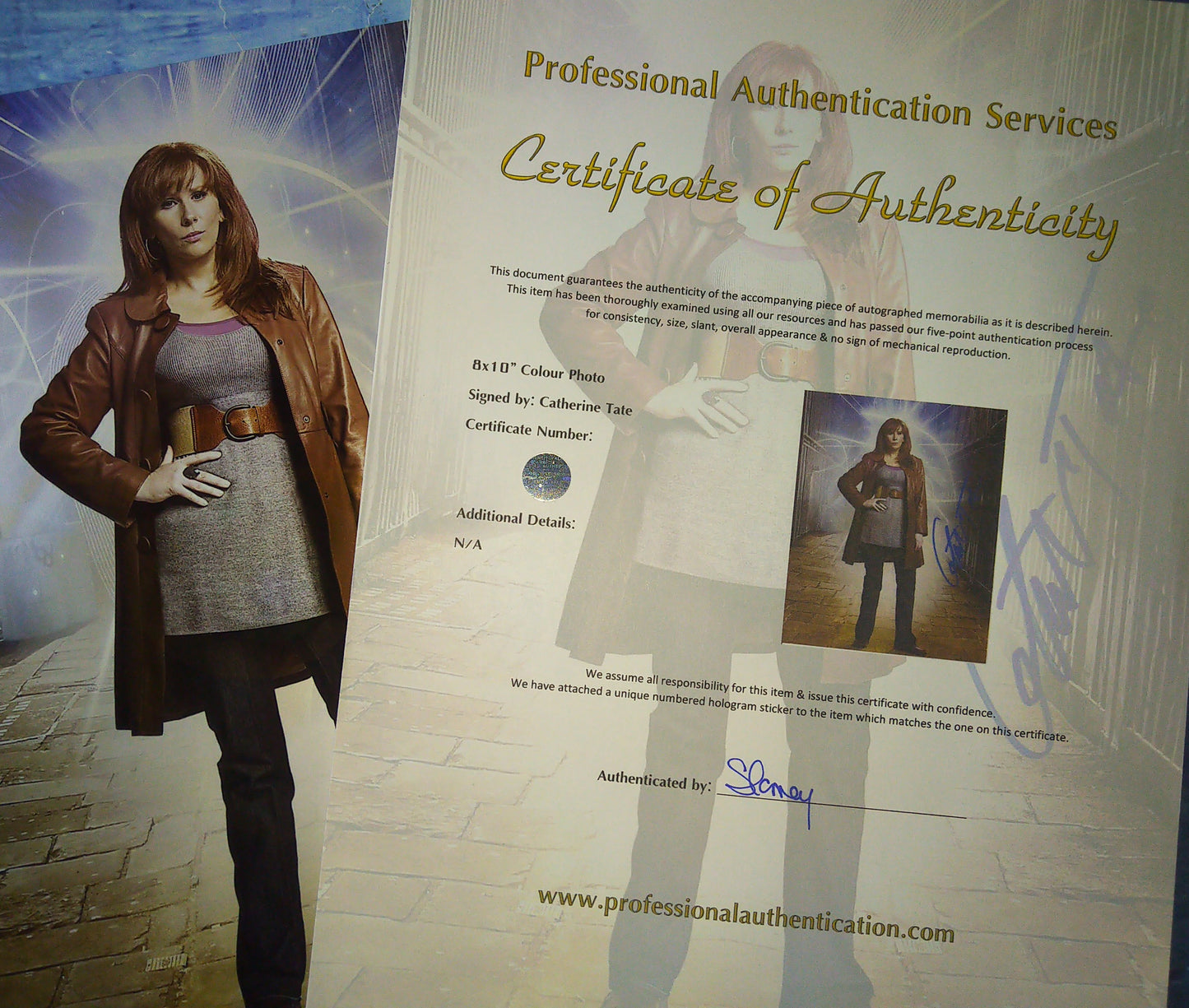 Catherine Tate Hand Signed Autograph 8x10 Photo COA Doctor Who