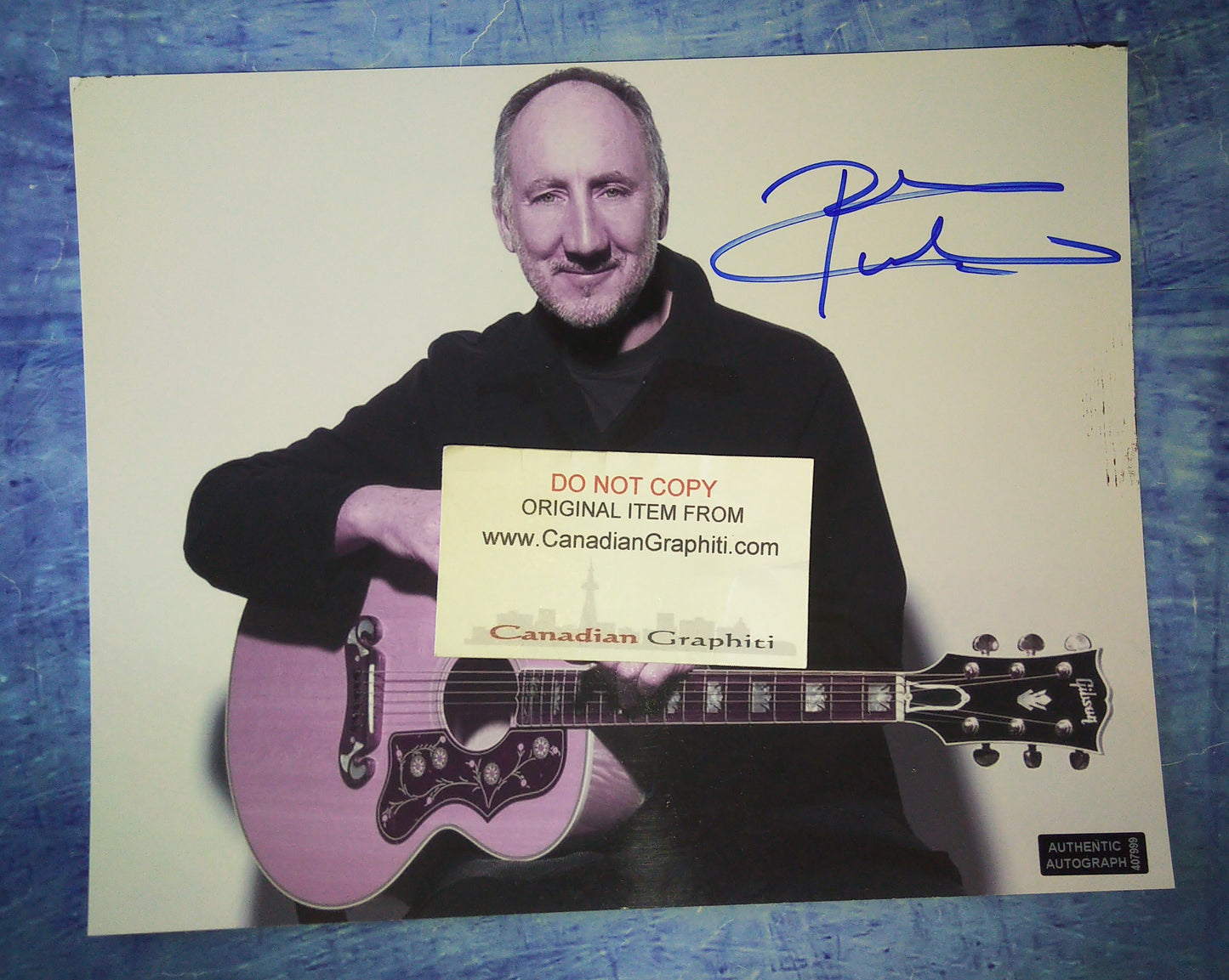 Pete Townshend Hand Signed Autograph 8x10 Photo COA The Who