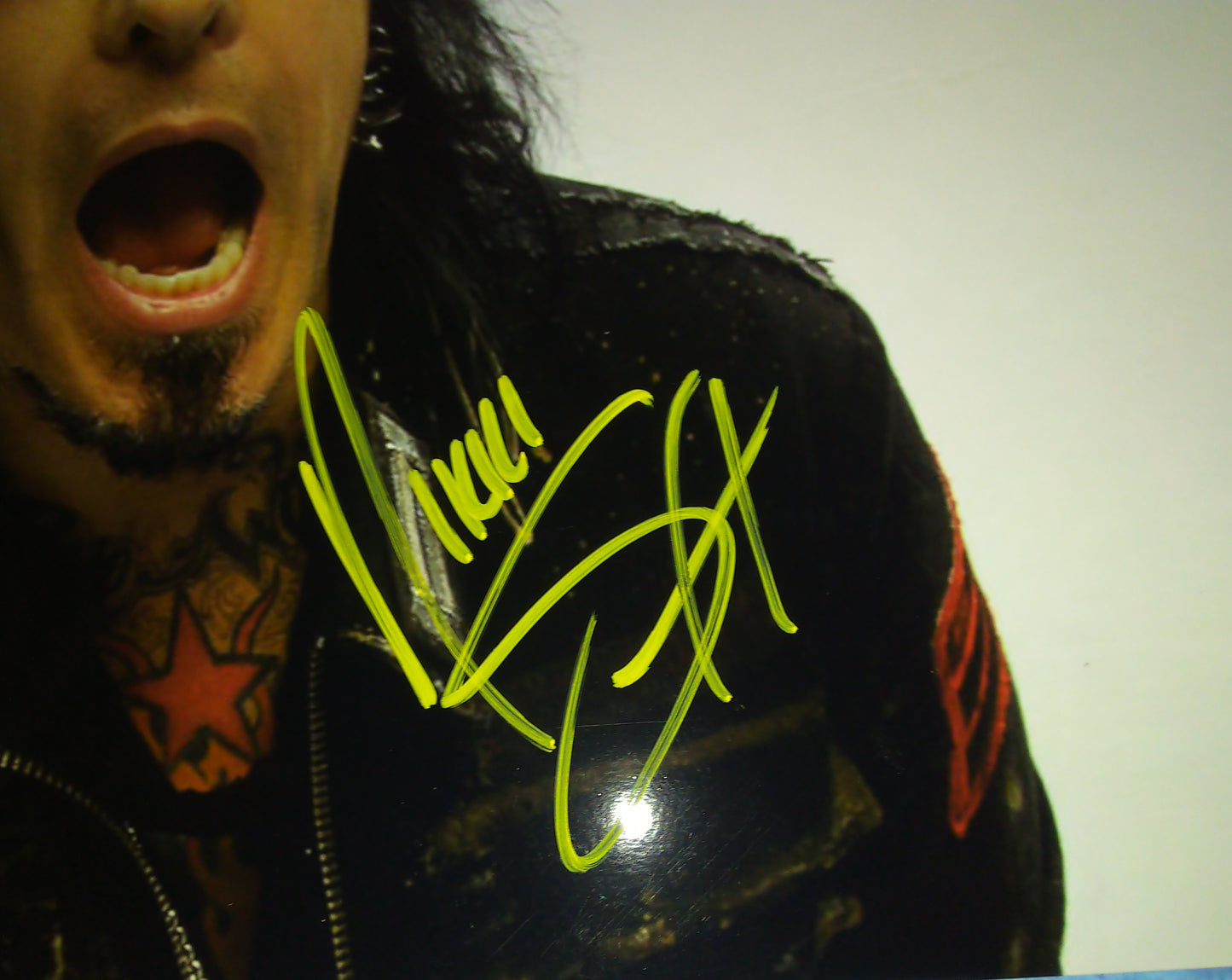 Nikki Sixx Hand Signed Autograph 8x10 Photo COA Motley Crue