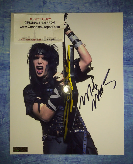 Mick Mars Hand Signed Autograph 8x10 Photo COA Motley Crue