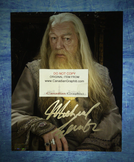 Michael Gambon Hand Signed Autograph 8x10 Photo COA Harry Potter