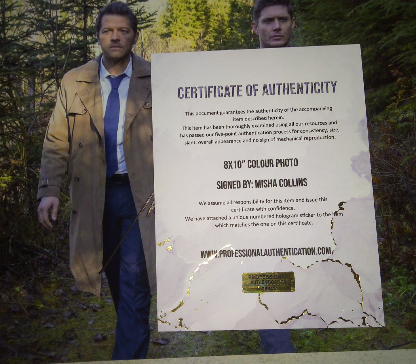 Misha Collins Hand Signed Autograph 8x10 Photo COA