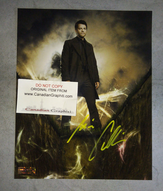 Misha Collins Hand Signed Autograph 8x10 Photo COA