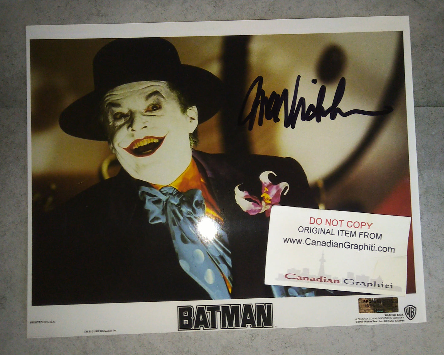 Jack Nicholson Hand Signed Autograph 8x10 Photo COA Batman