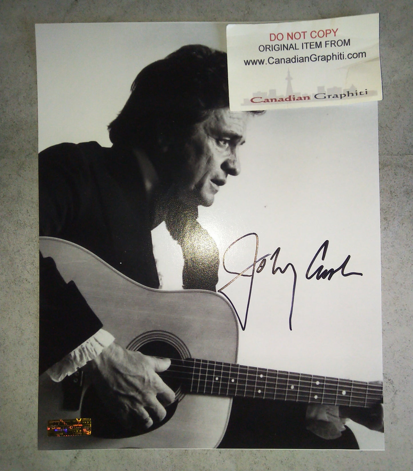 Johnny Cash Hand Signed Autograph 8x10 Photo COA