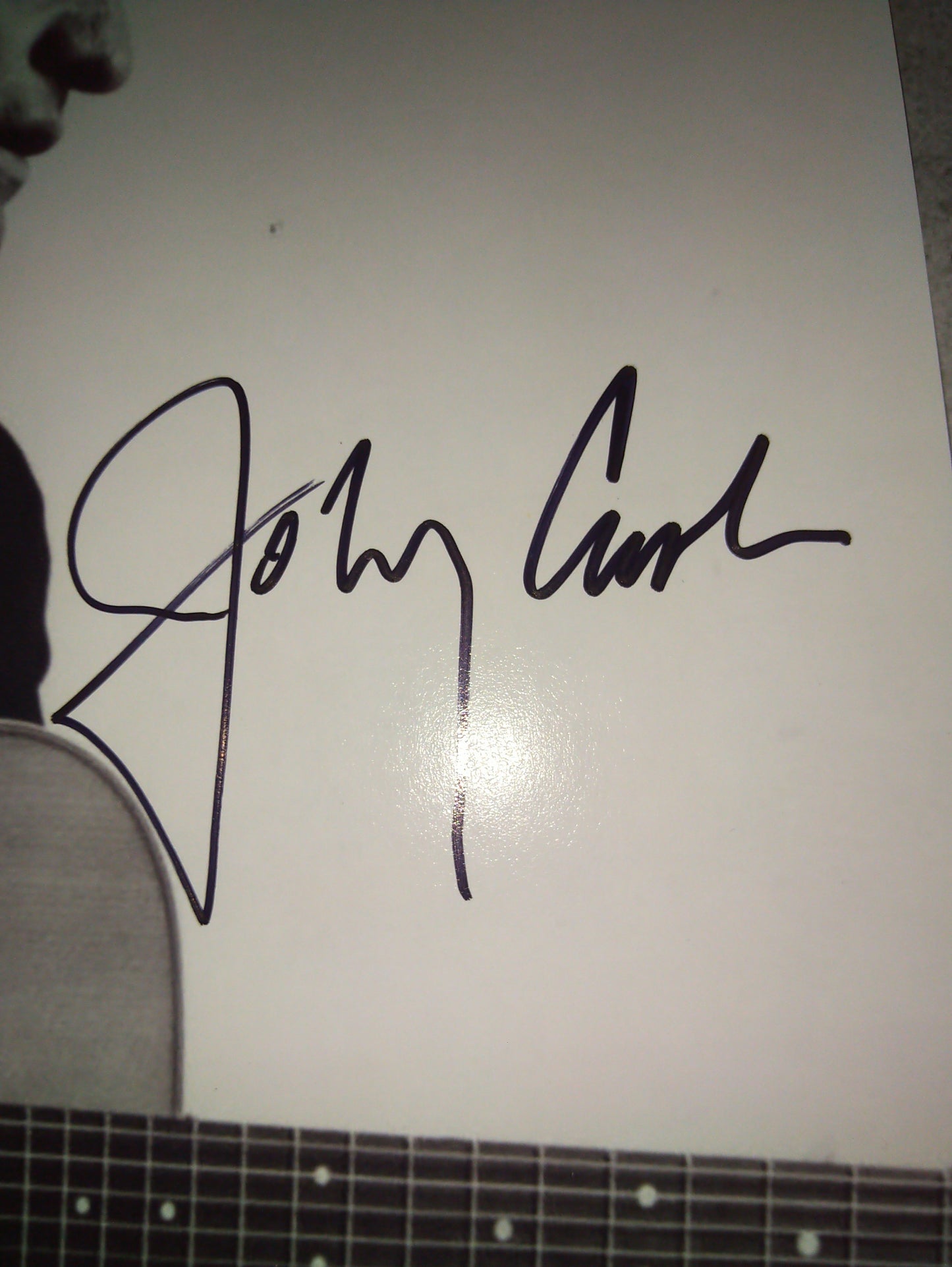 Johnny Cash Hand Signed Autograph 8x10 Photo COA