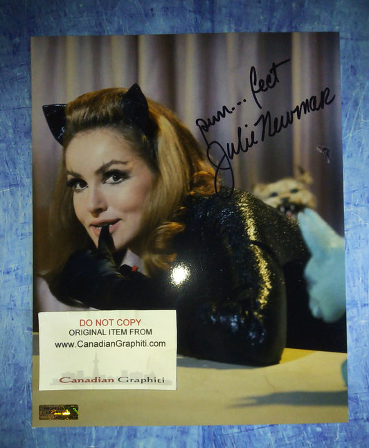 Julie Newmar Hand Signed Autograph 8x10 Photo COA Catwoman