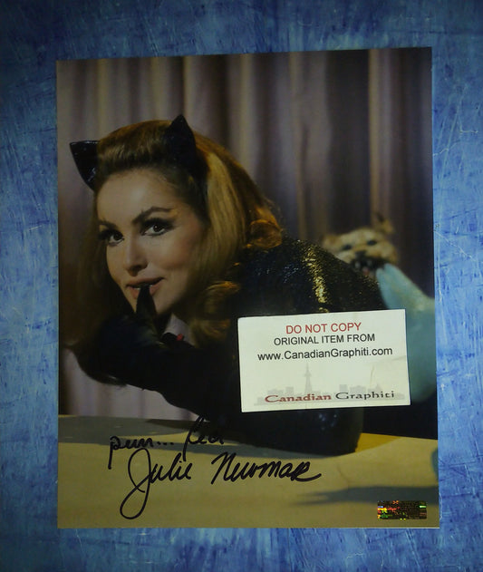 Julie Newmar Hand Signed Autograph 8x10 Photo COA Catwoman