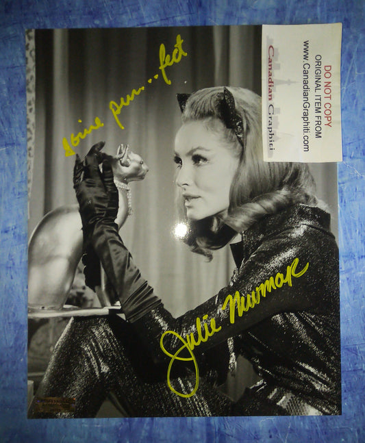 Julie Newmar Hand Signed Autograph 8x10 Photo COA Catwoman