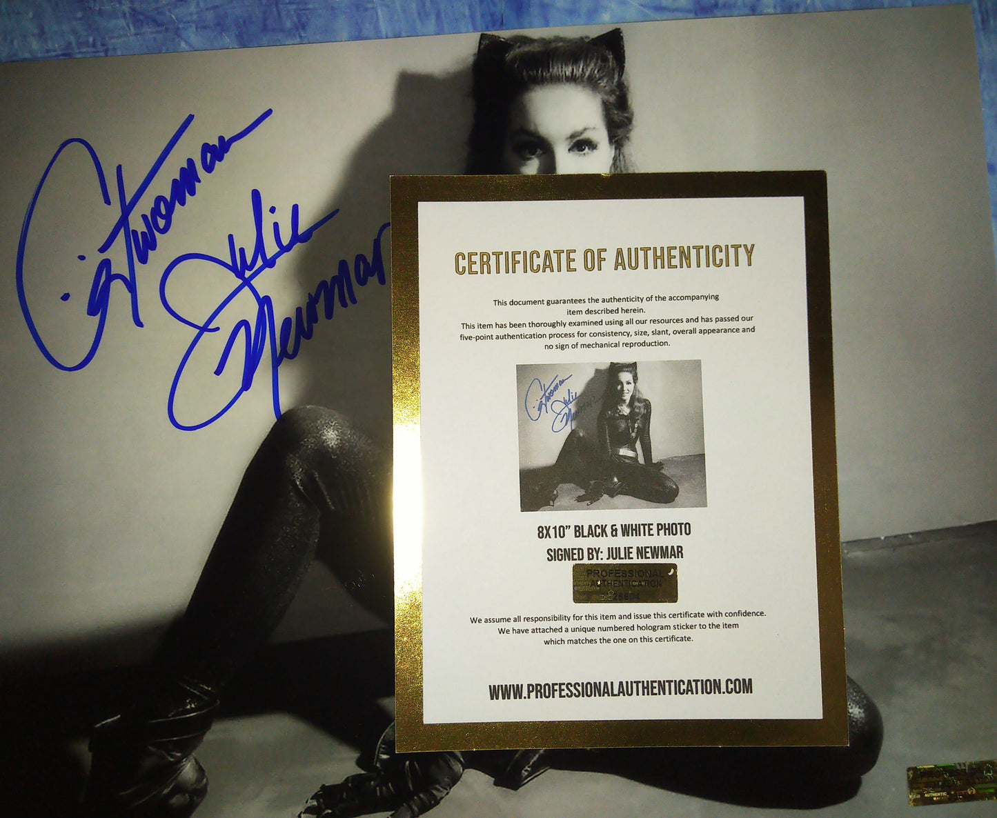 Julie Newmar Hand Signed Autograph 8x10 Photo COA Catwoman