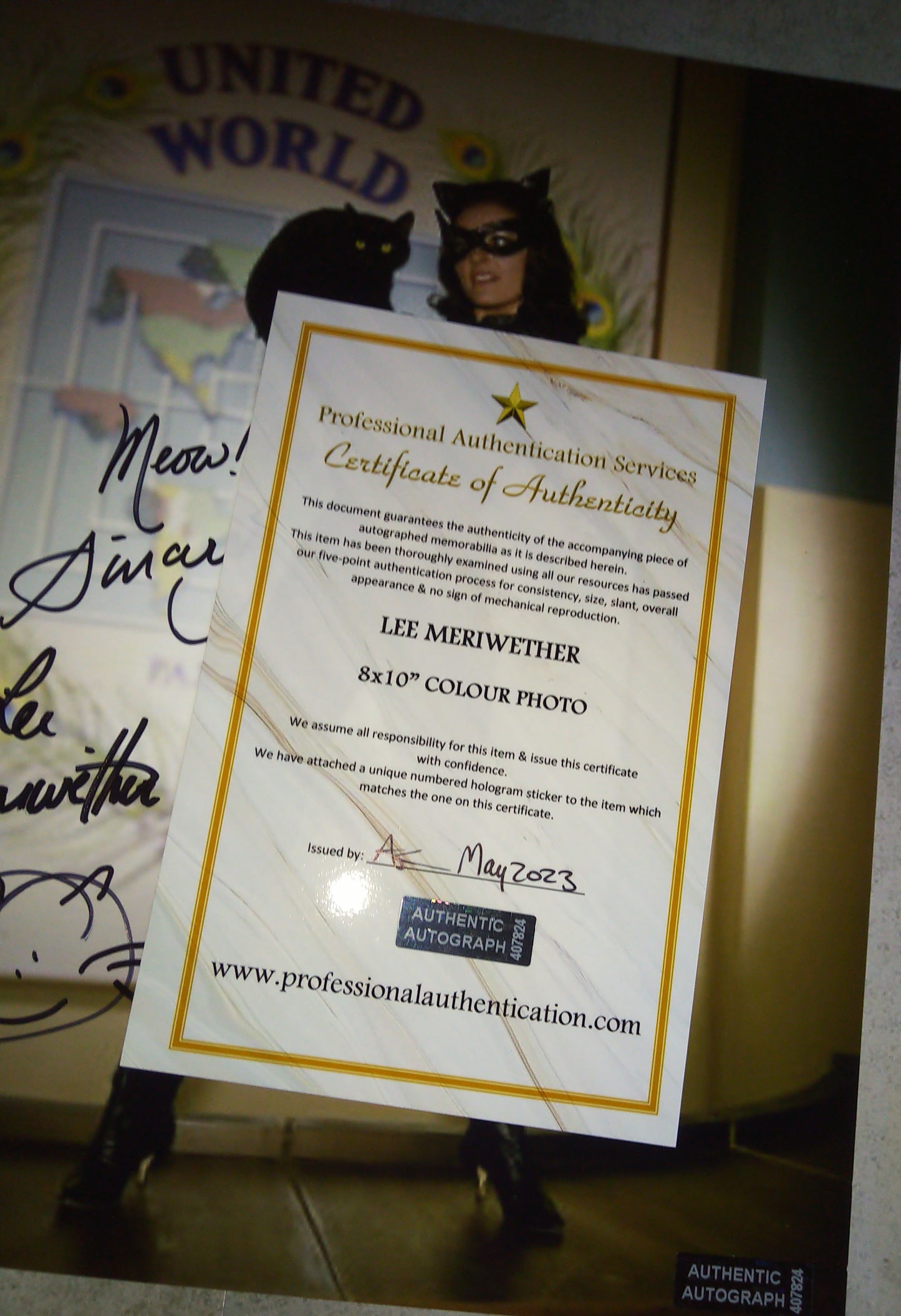 Lee Meriwether Hand Signed Autograph 8x10 Photo COA Catwoman