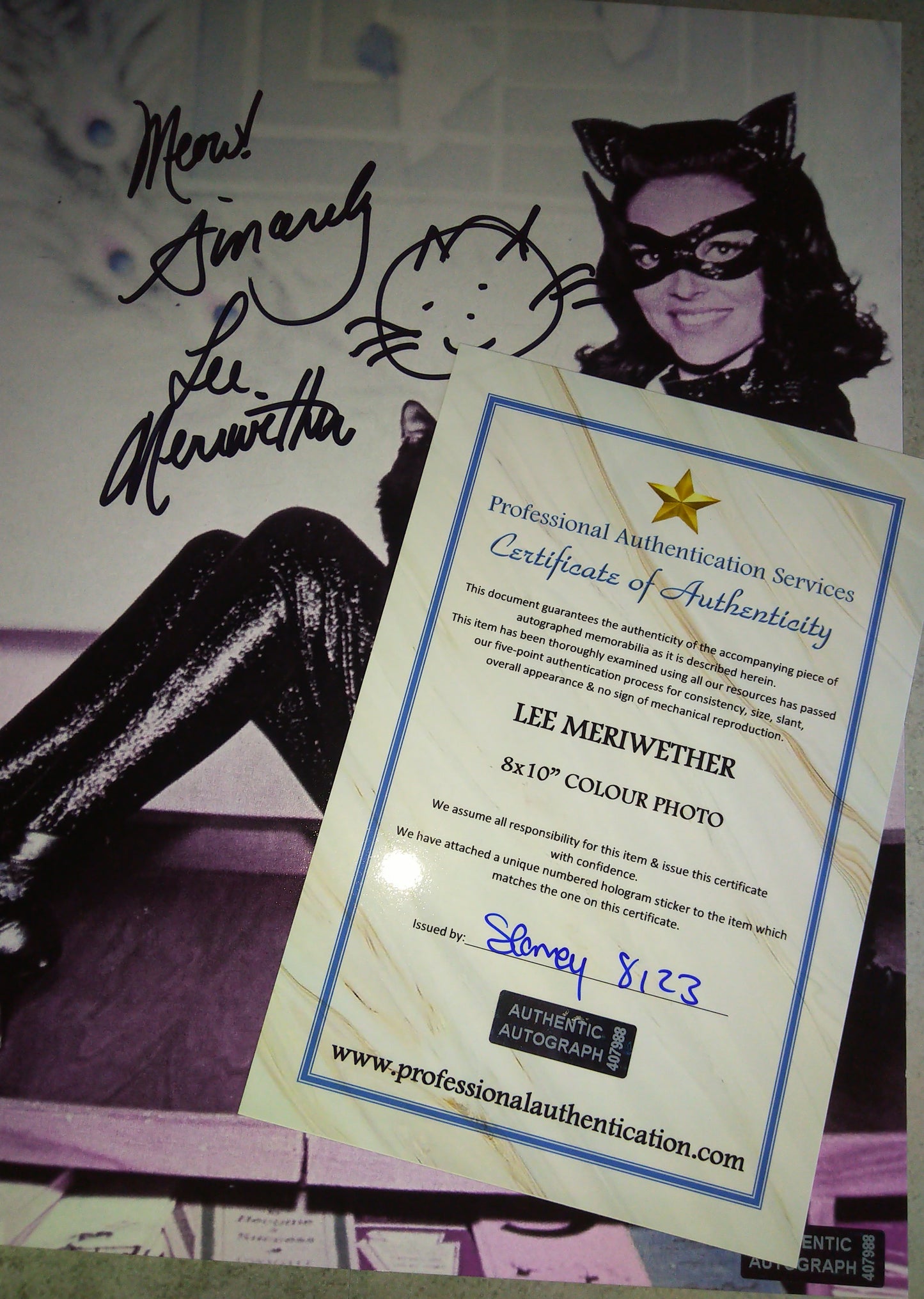 Lee Meriwether Hand Signed Autograph 8x10 Photo COA Catwoman