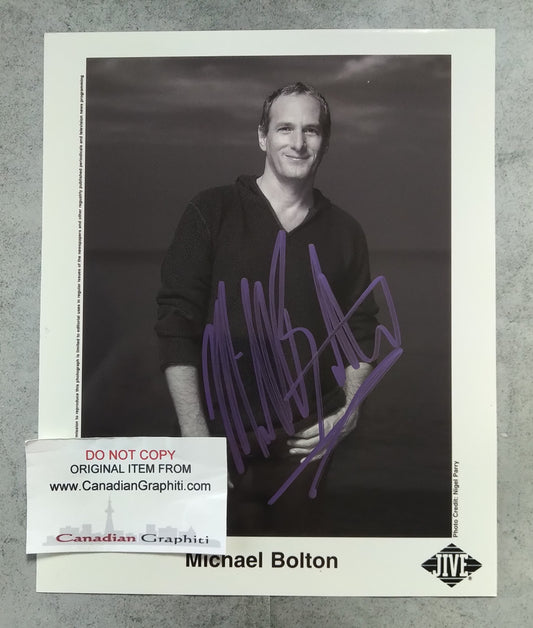 Michael Bolton Hand Signed Autograph 8x10 Photo COA