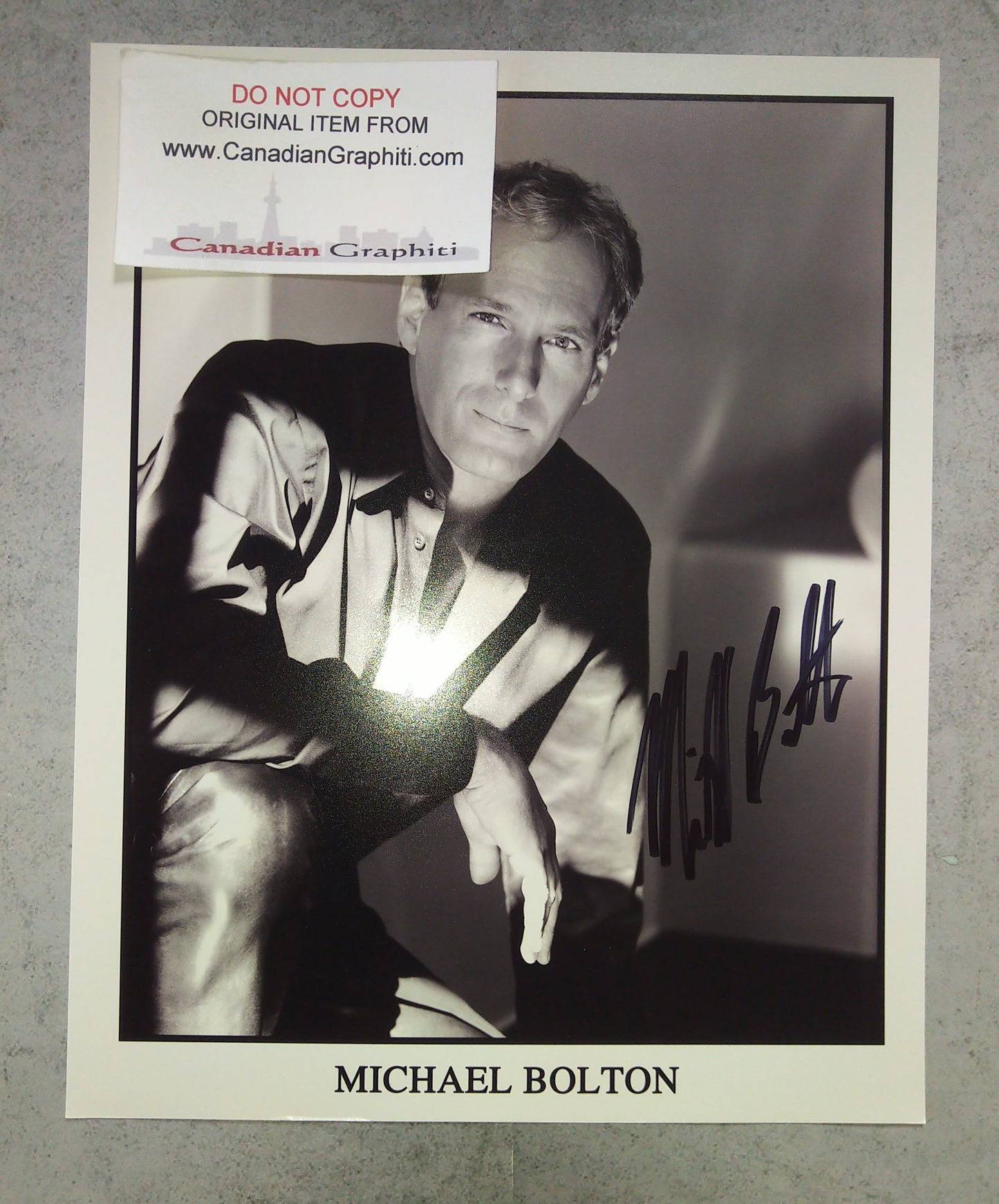 Michael Bolton Hand Signed Autograph 8x10 Photo COA