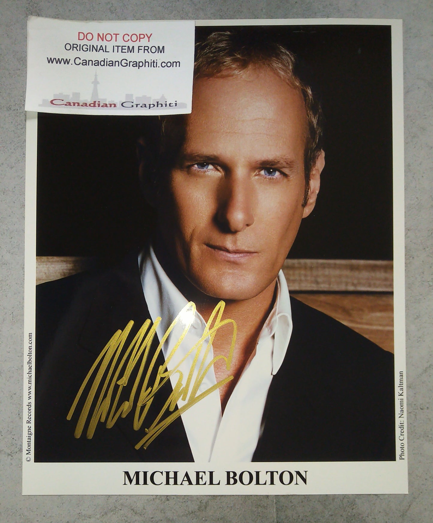 Michael Bolton Hand Signed Autograph 8x10 Photo COA