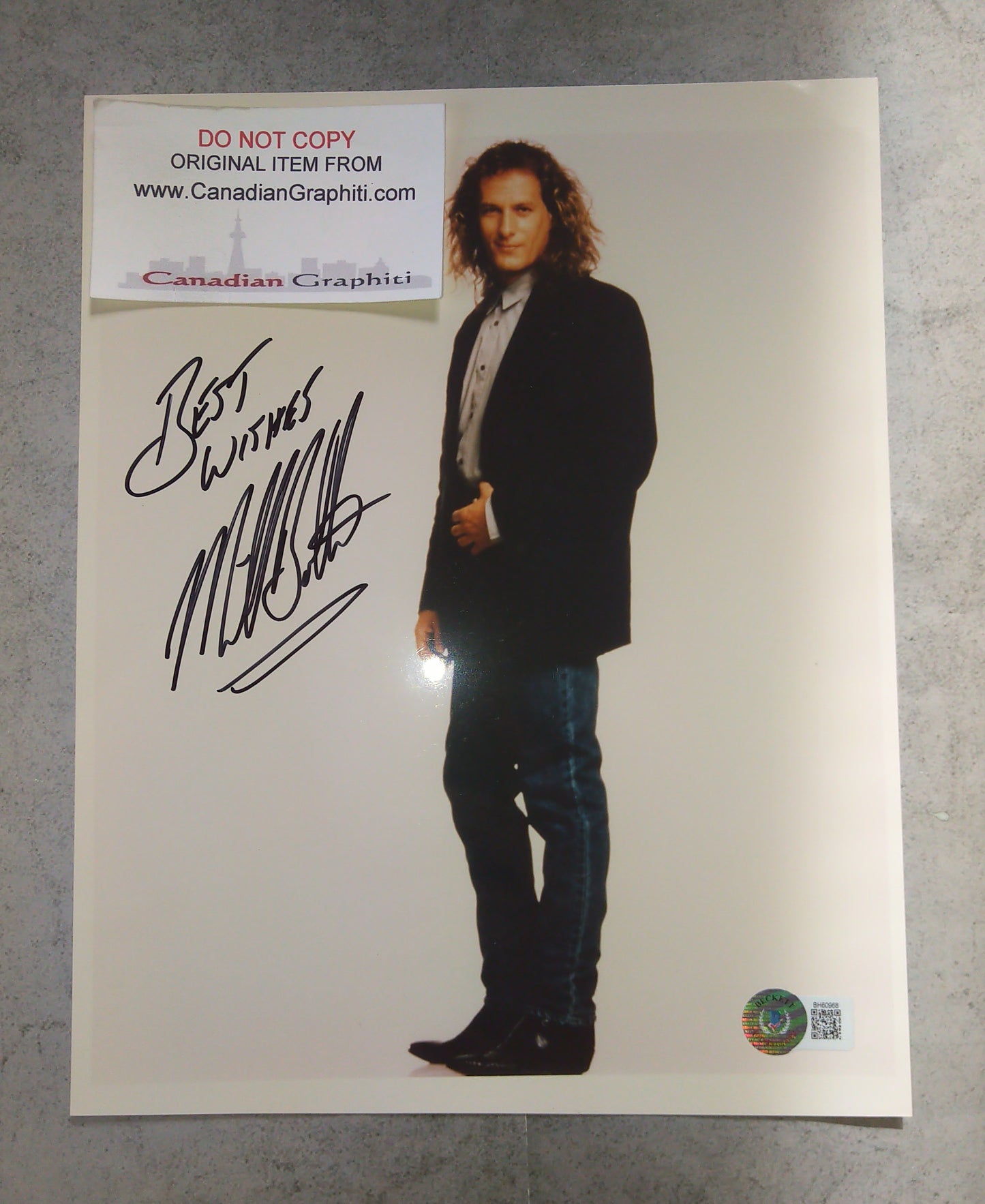 Michael Bolton Hand Signed Autograph 8x10 Photo BAS COA