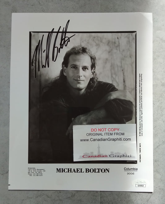 Michael Bolton Hand Signed Autograph 8x10 Photo JSA COA