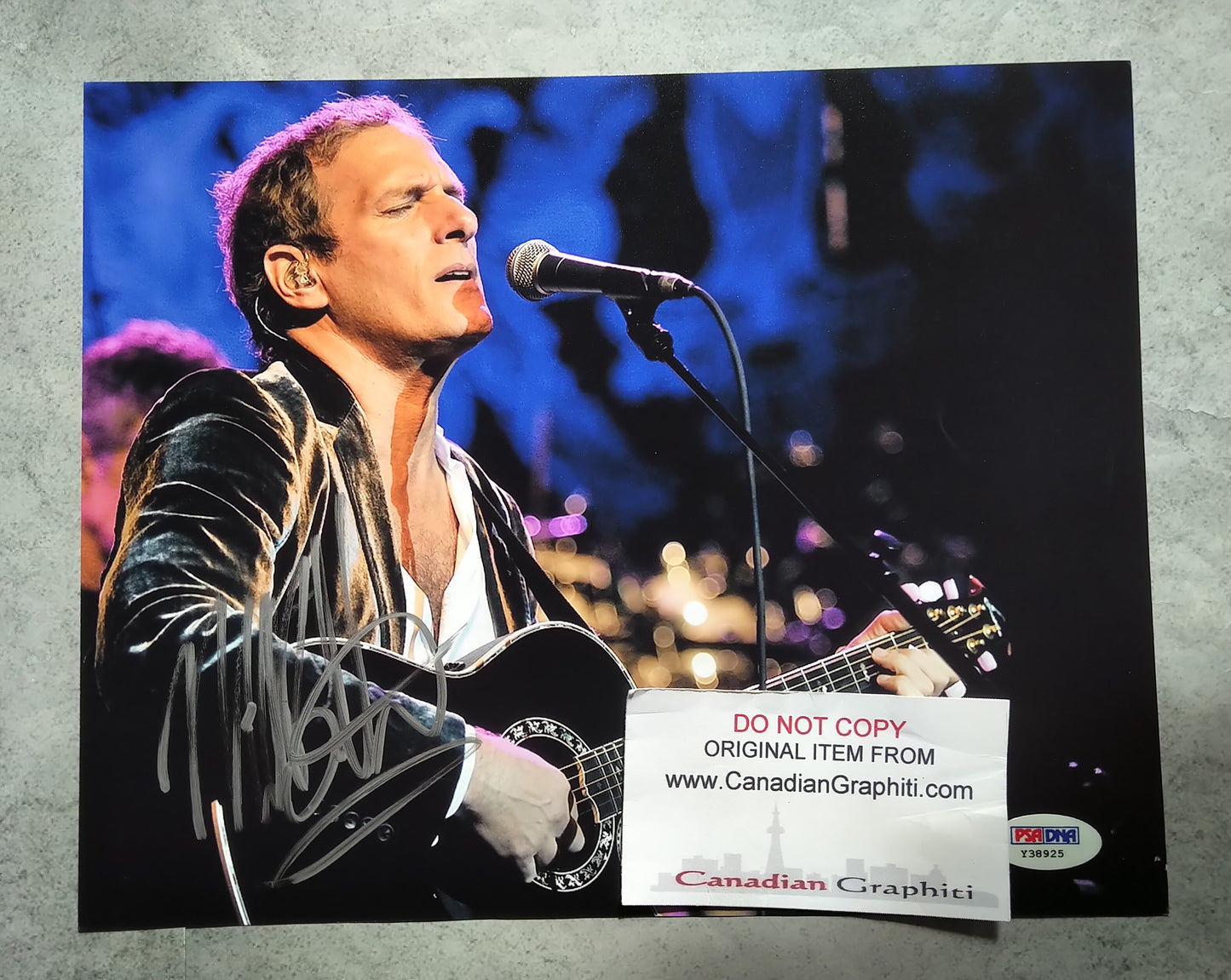 Michael Bolton Hand Signed Autograph 8x10 Photo PSA COA