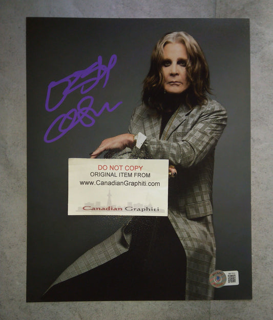 Ozzy Osbourne Hand Signed Autograph 8x10 Photo BAS COA