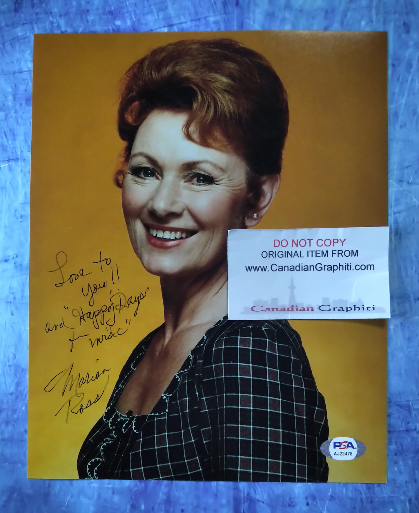 Marion Ross Hand Signed Autograph 8x10 Photo COA + PSA Happy Days