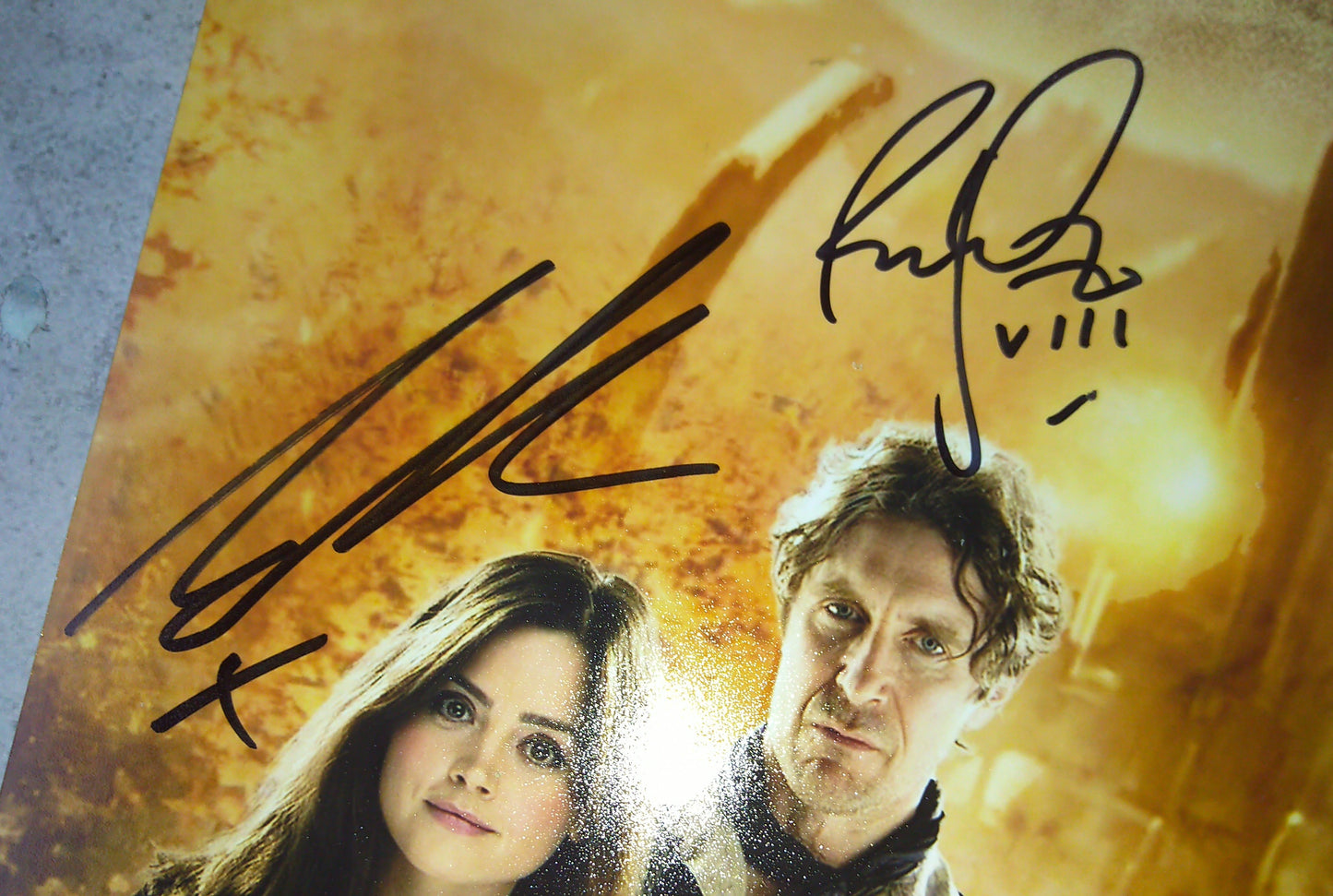 Doctor Who 4x Cast Hand Signed Autograph Photo JSA COA Matt Smith, David Tennant, Paul McGann & Jenna Coleman