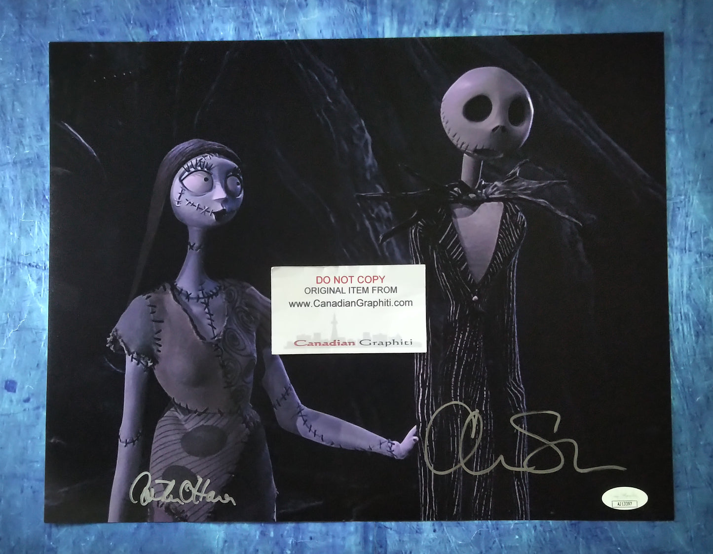 Catherine O'Hara & Chris Sarandon Hand Signed Autograph 11x14 Photo JSA COA The Nightmare Before Christmas