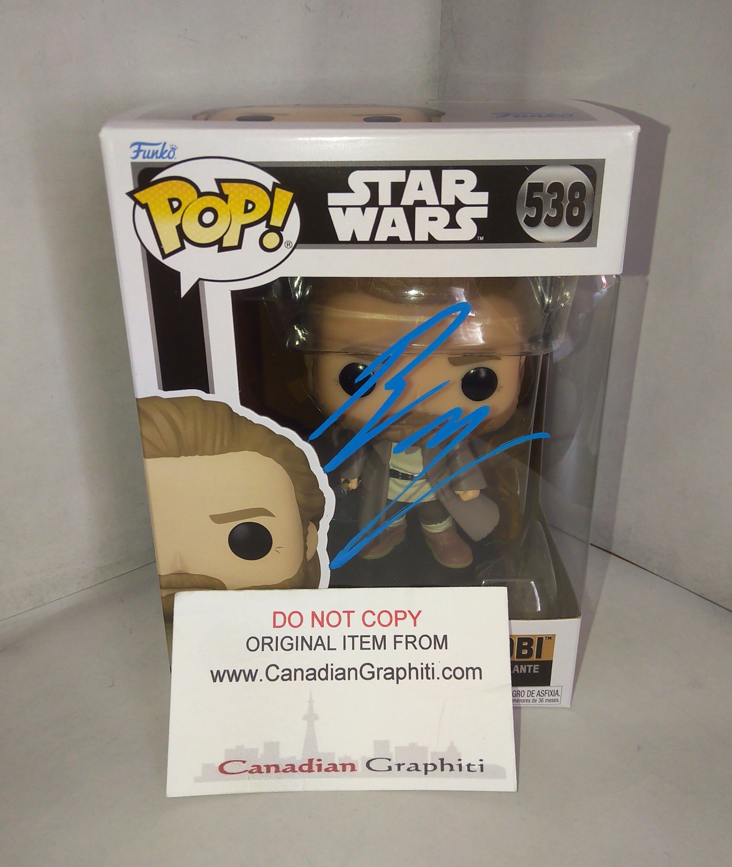 Ewan McGregor Hand Signed Autograph Obi-wan Kenobi Funko Pop COA Star Wars