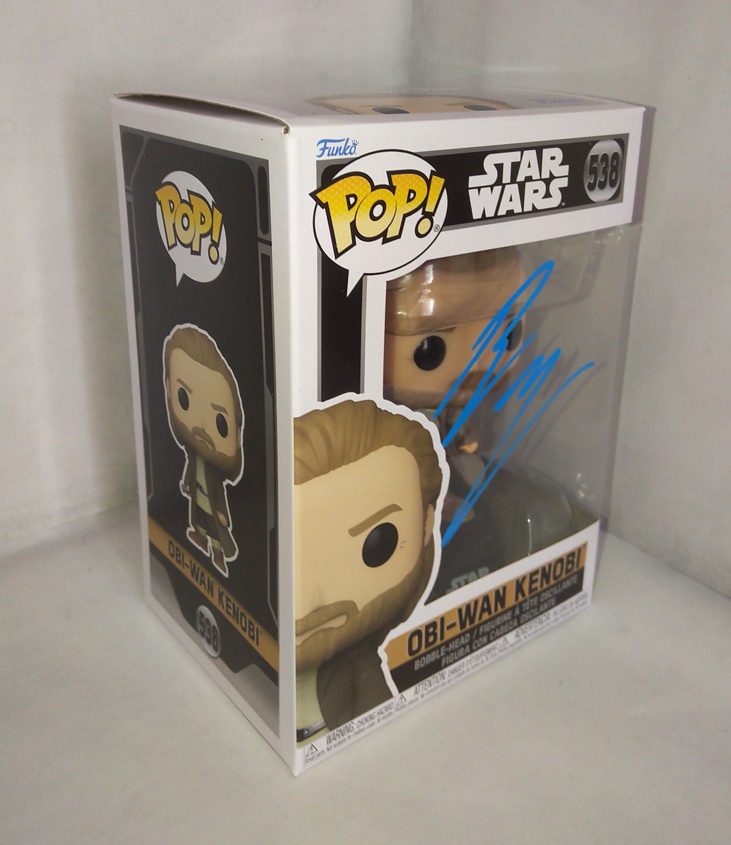 Ewan McGregor Hand Signed Autograph Obi-wan Kenobi Funko Pop COA Star Wars