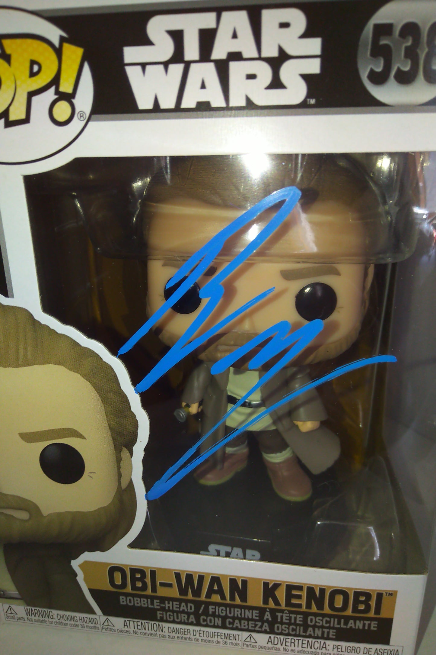 Ewan McGregor Hand Signed Autograph Obi-wan Kenobi Funko Pop COA Star Wars