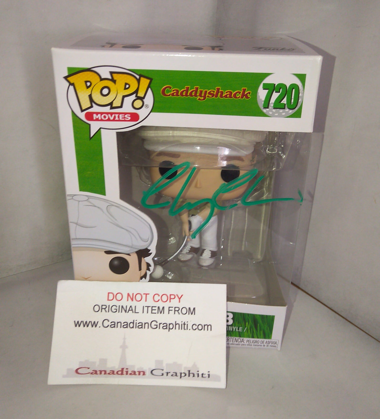 Chevy Chase Hand Signed Autograph Caddyshack Funko Pop COA