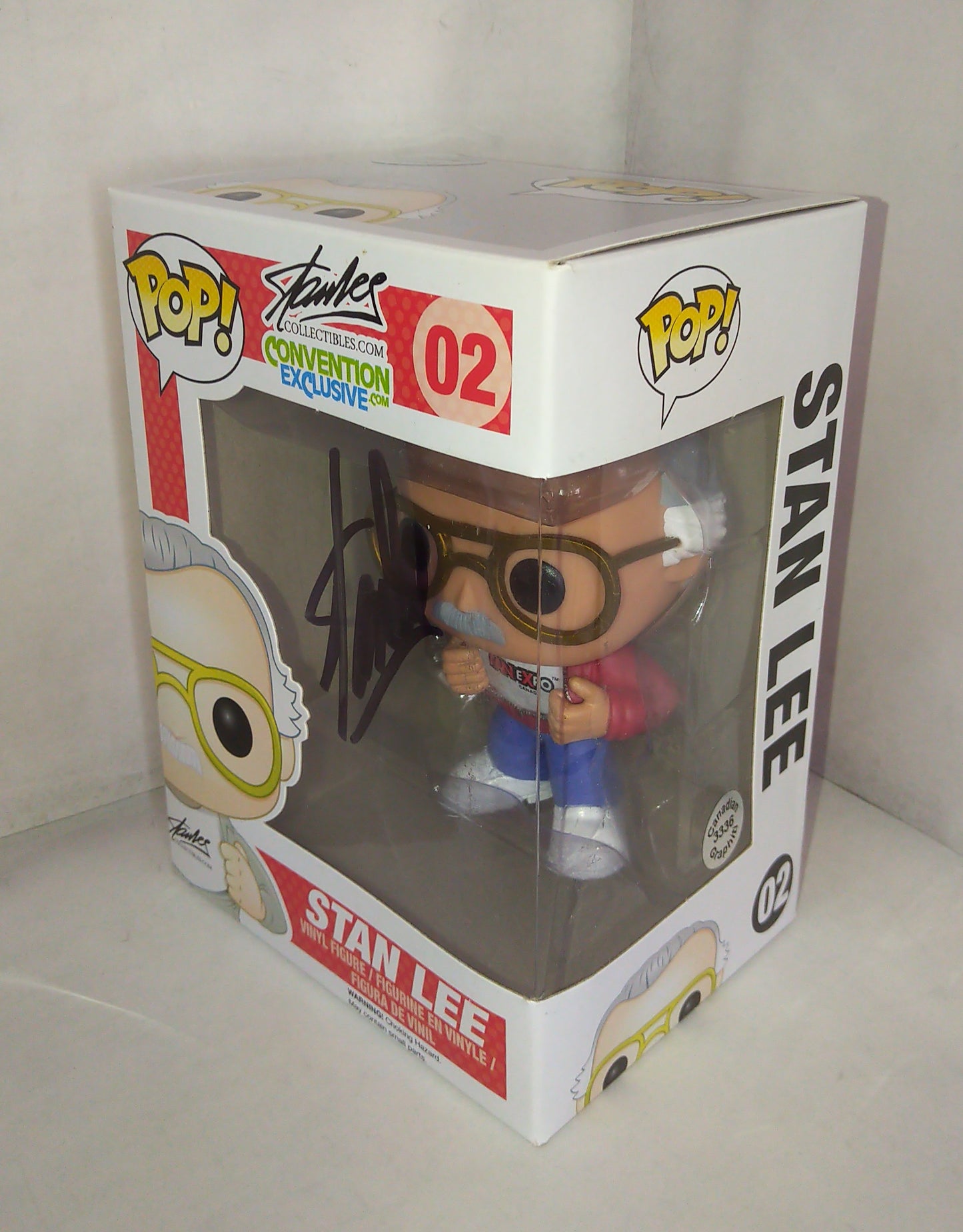 Stan Lee Hand Signed Autograph Convention Exclusive Funko Pop COA Fan Expo Canada