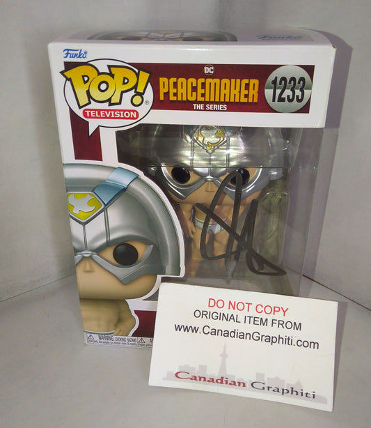 John Cena Hand Signed Autograph Peacemaker Funko Pop COA