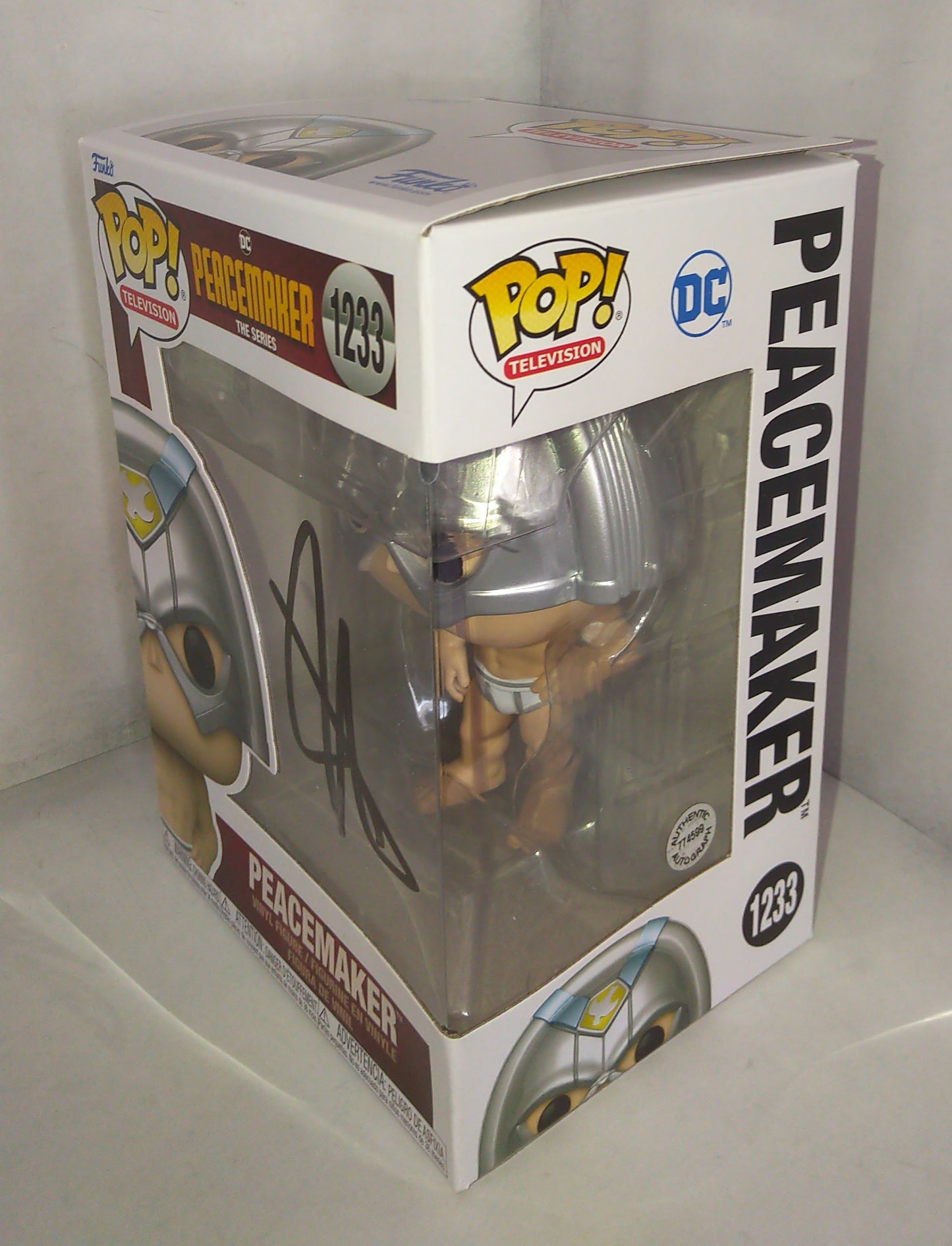 John Cena Hand Signed Autograph Peacemaker Funko Pop COA