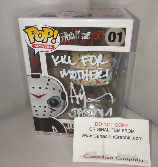 Ari Lehman Hand Signed Autograph Jason Voorhees Funko Pop COA Friday The 13th