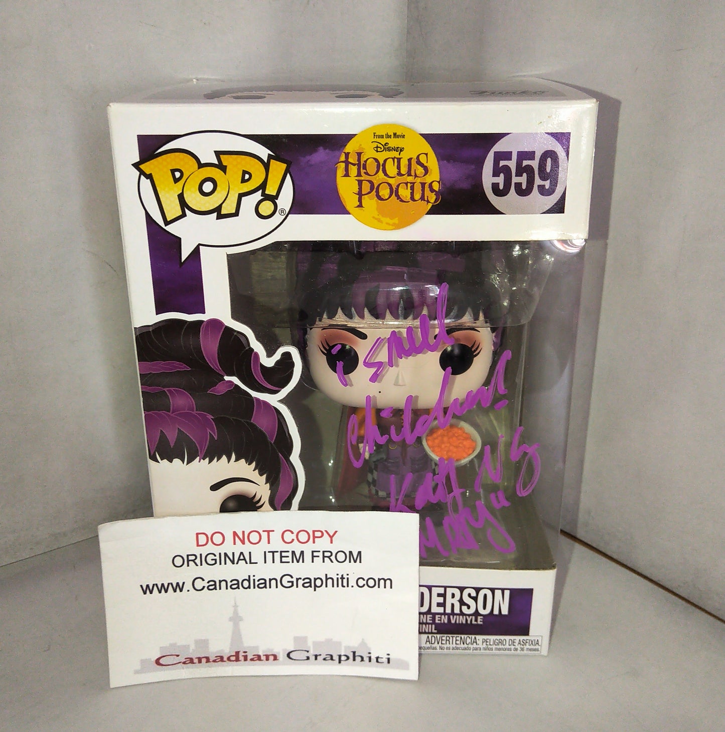 Kathy Najimy Hand Signed Autograph Hocus Pocus Funko Pop COA