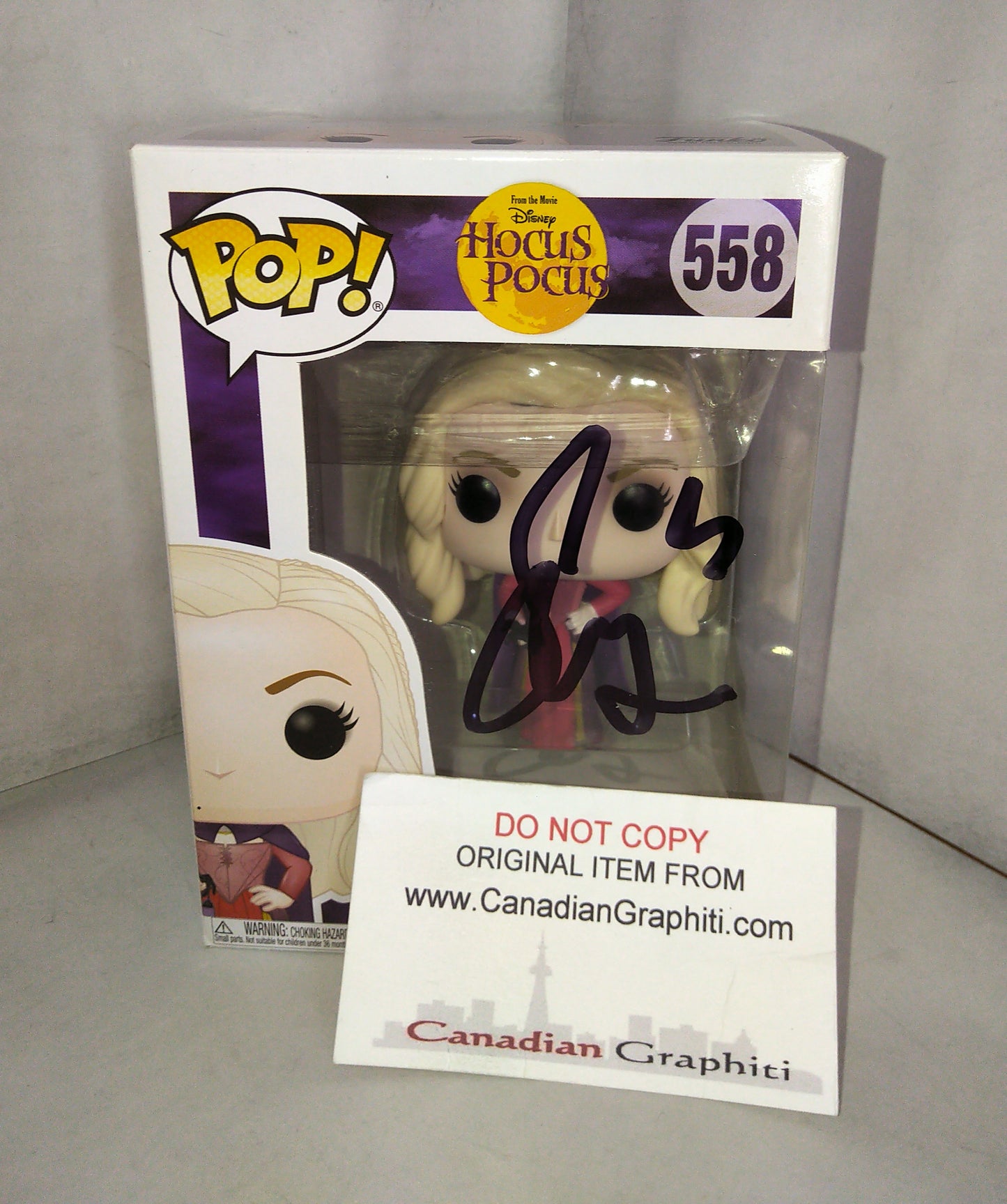 Sarah Jessica Parker Hand Signed Autograph Hocus Pocus Funko Pop COA