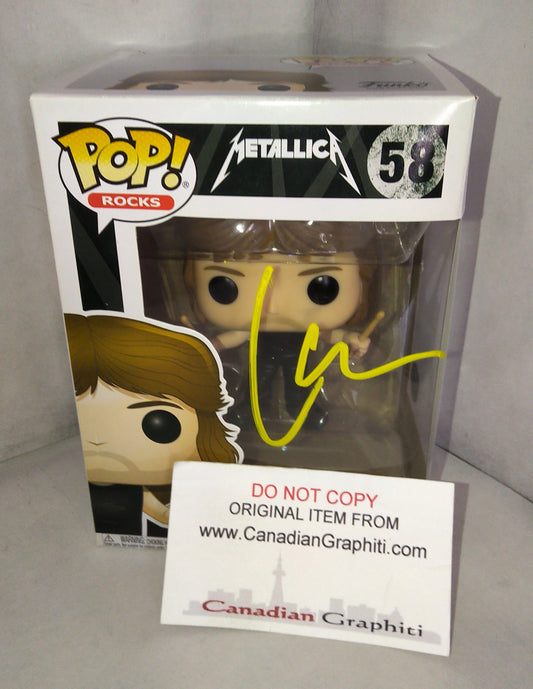 Lars Ulrich Hand Signed Autograph Funko Pop COA Metallica