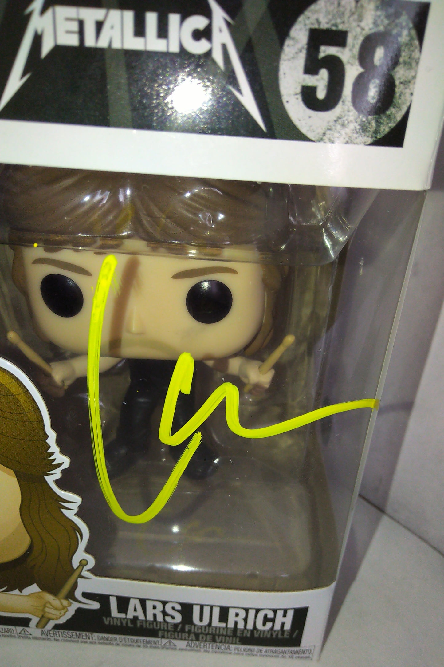 Lars Ulrich Hand Signed Autograph Funko Pop COA Metallica