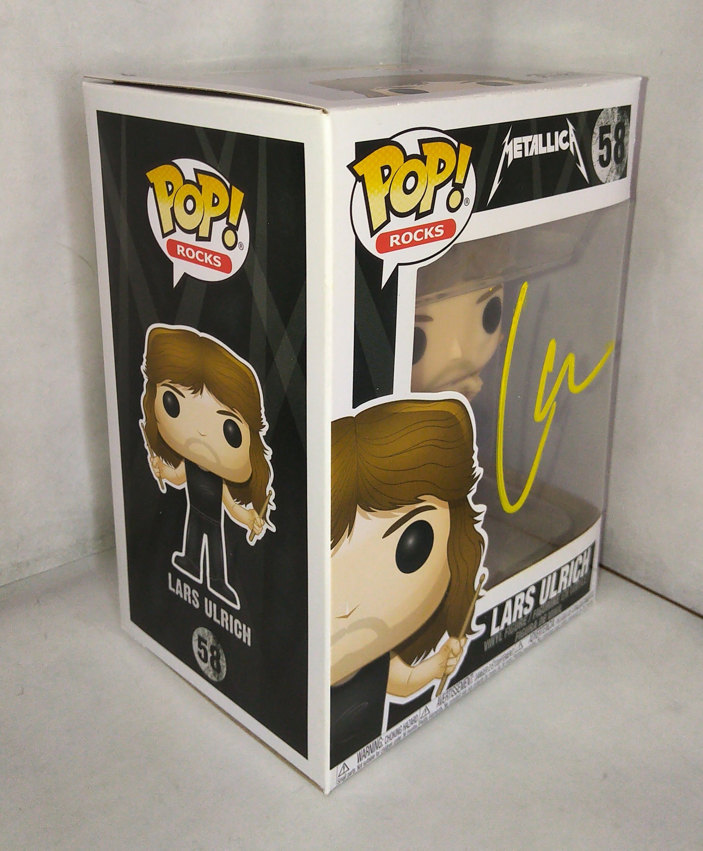 Lars Ulrich Hand Signed Autograph Funko Pop COA Metallica