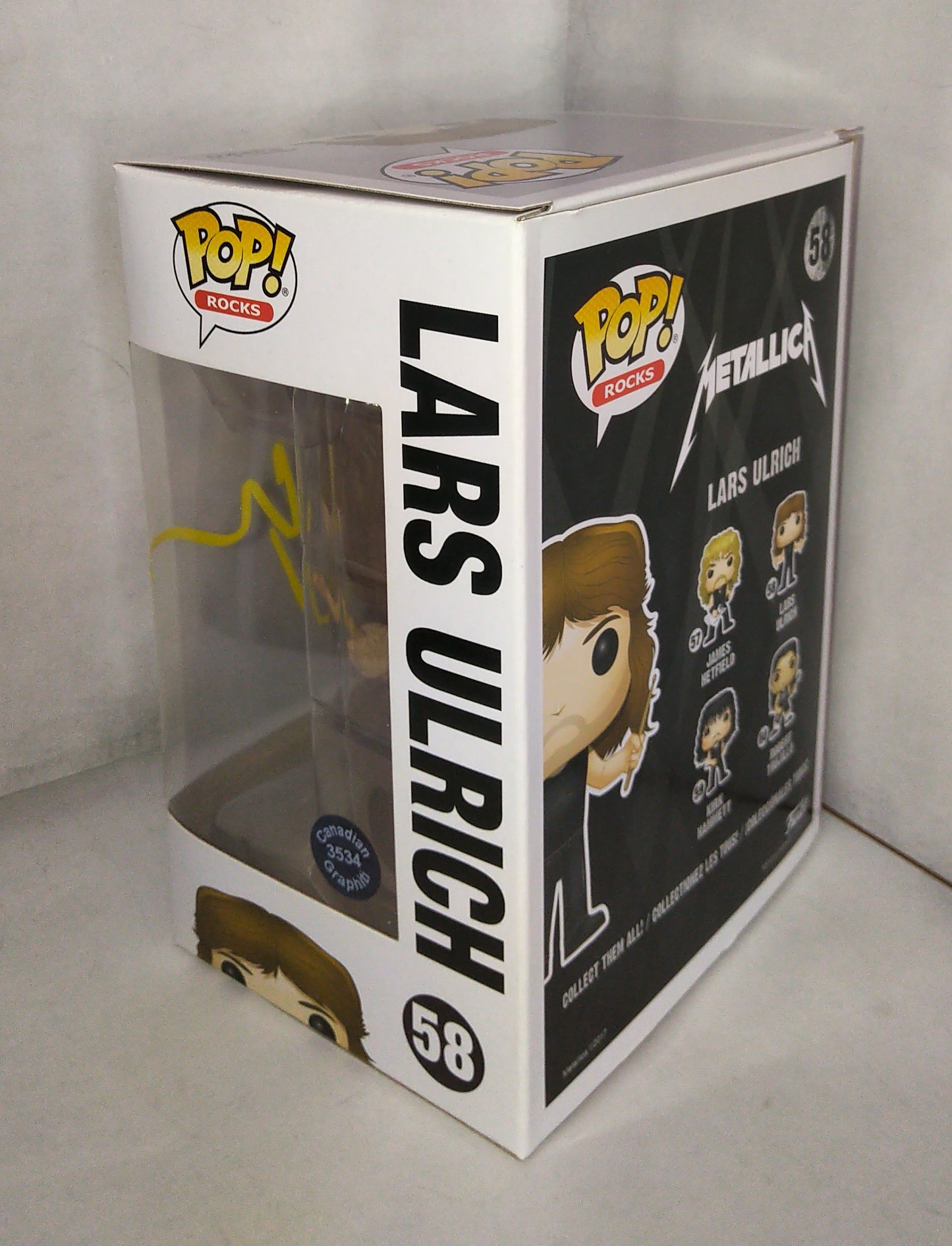 Lars Ulrich Hand Signed Autograph Funko Pop COA Metallica