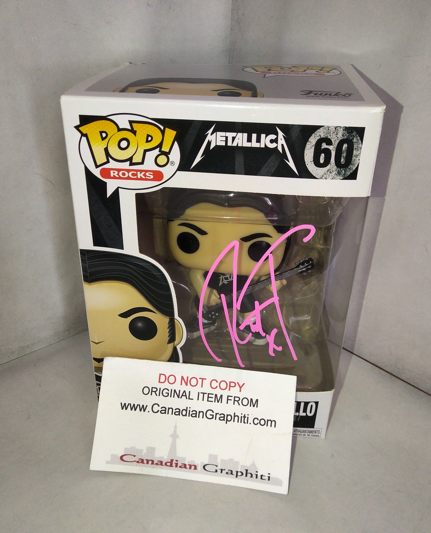 Robert Trujillo Hand Signed Autograph Funko Pop COA Metallica