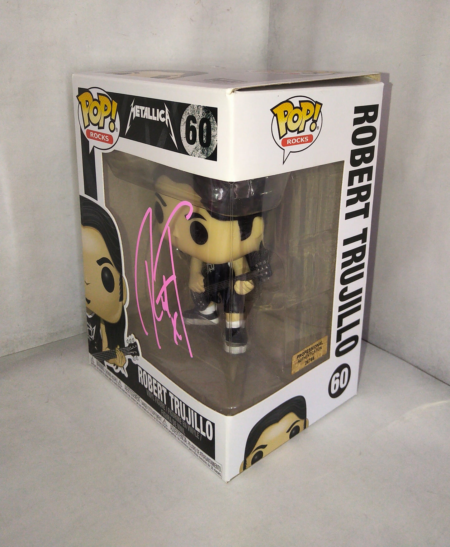 Robert Trujillo Hand Signed Autograph Funko Pop COA Metallica