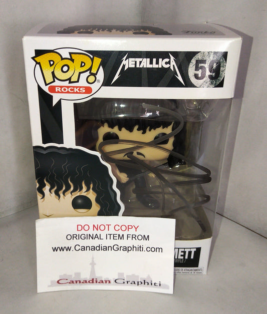 Kirk Hammett Hand Signed Autograph Funko Pop COA Metallica