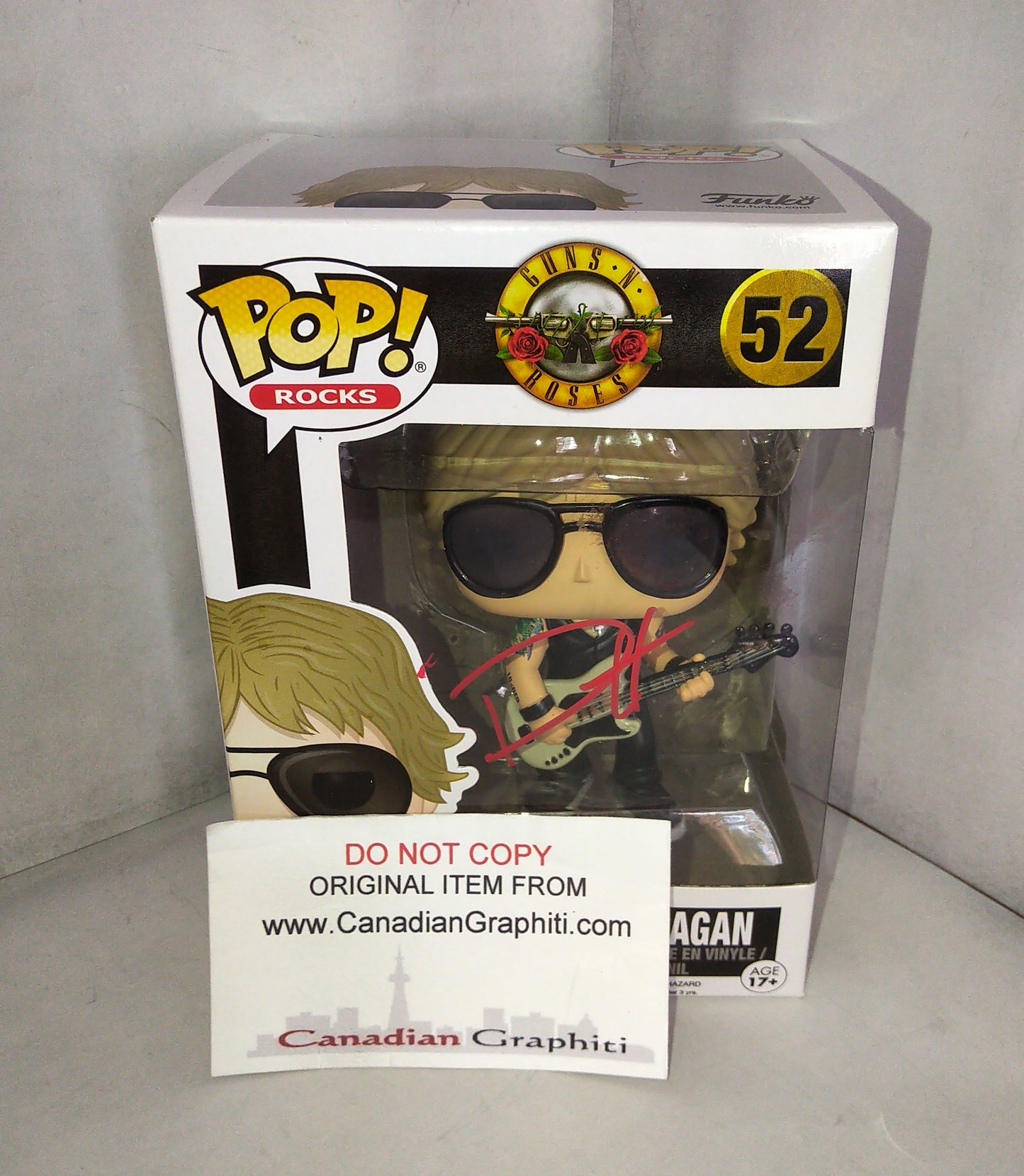 Duff McKagan Hand Signed Autograph Funko Pop COA Guns N Roses