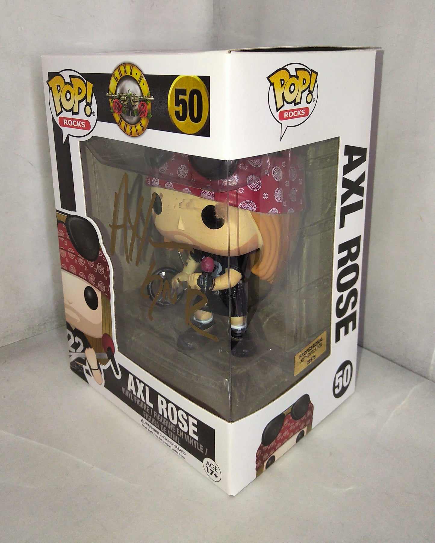 Axl Rose Hand Signed Autograph Funko Pop COA Guns N Roses